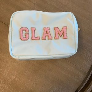 Stoney Clover Lane Sky large Pouch with patches